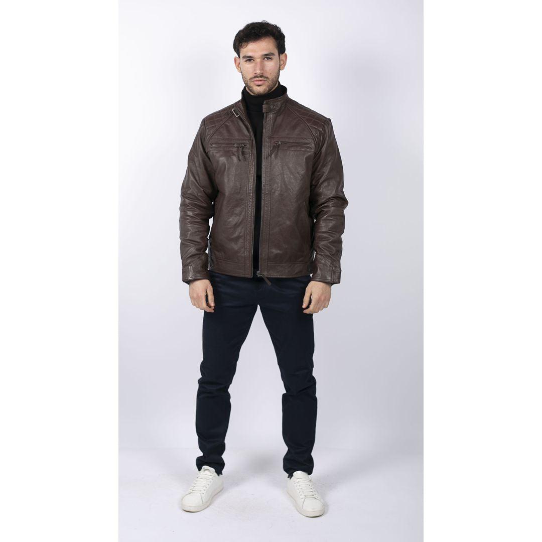 Men’s Retro Style Leather Jacket
