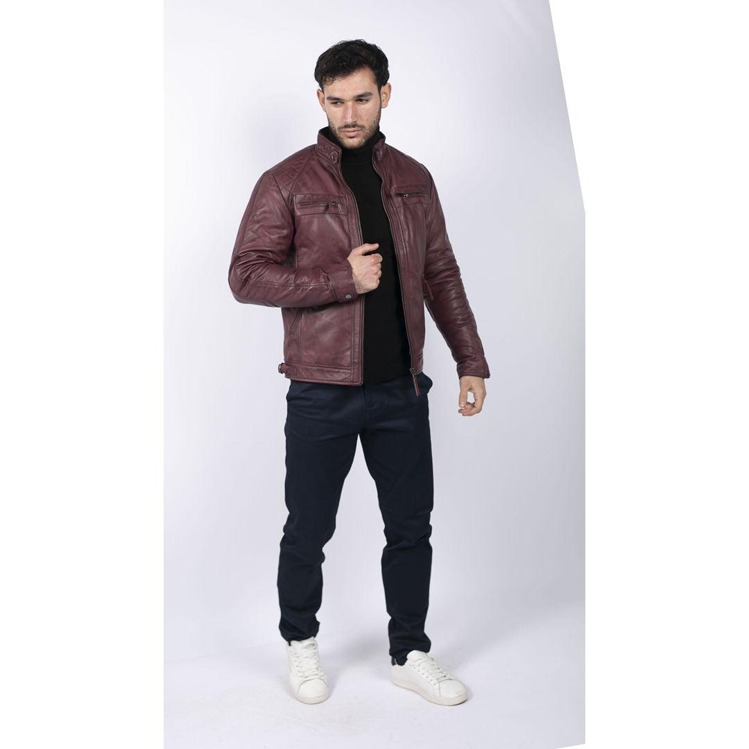 Men’s Retro Style Leather Jacket
